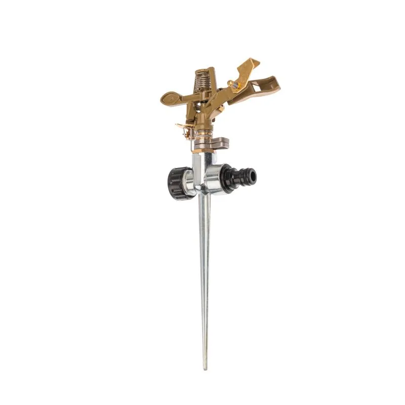 Разбрызгиватель латунный, импульсный, с регулировкой угла горизонта распыления до 16м ЧЕТЫРЕ СЕЗОНА - Фото 3