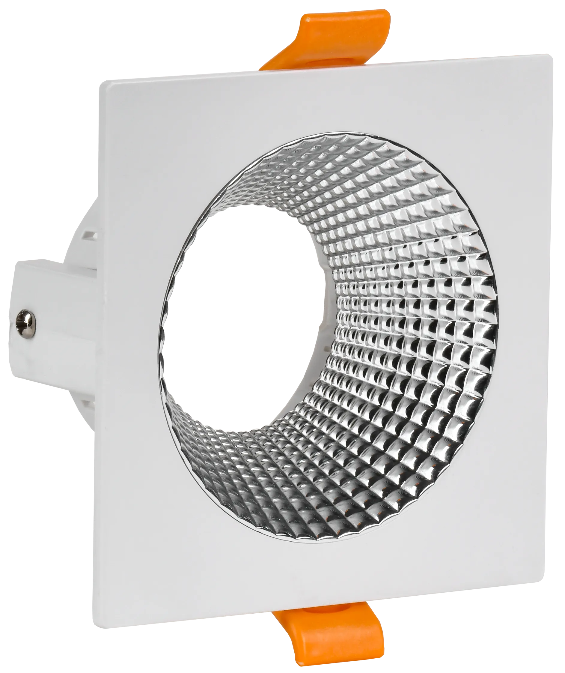 LIGHTING Светильник 4110 встраиваемый поворотный под лампу GU10 белый/хром пластик IEK LT-UVB0-4110-GU10-1-K23