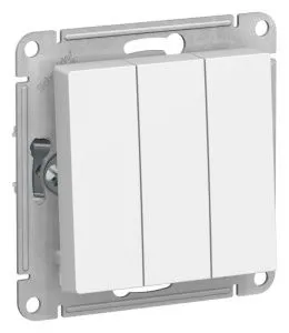 Выключатель 3-кл. AtlasDesign (сх. 1+1+1) 10AX механизм лотос SE ATN001331 1739925