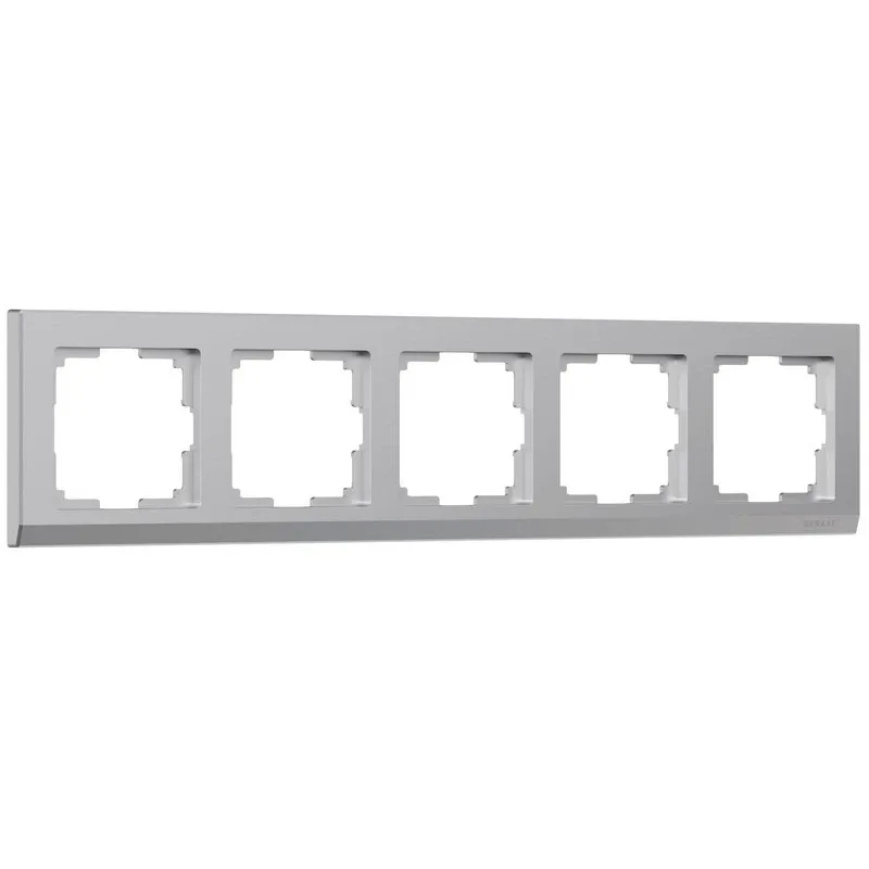 Рамка на 5 постов Stark (серебряный) Werkel