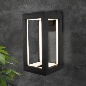 Светильник светодиодный уличный настенный Frame LED IP54 1527 TECHNO LED черный Elektrostandard a051855