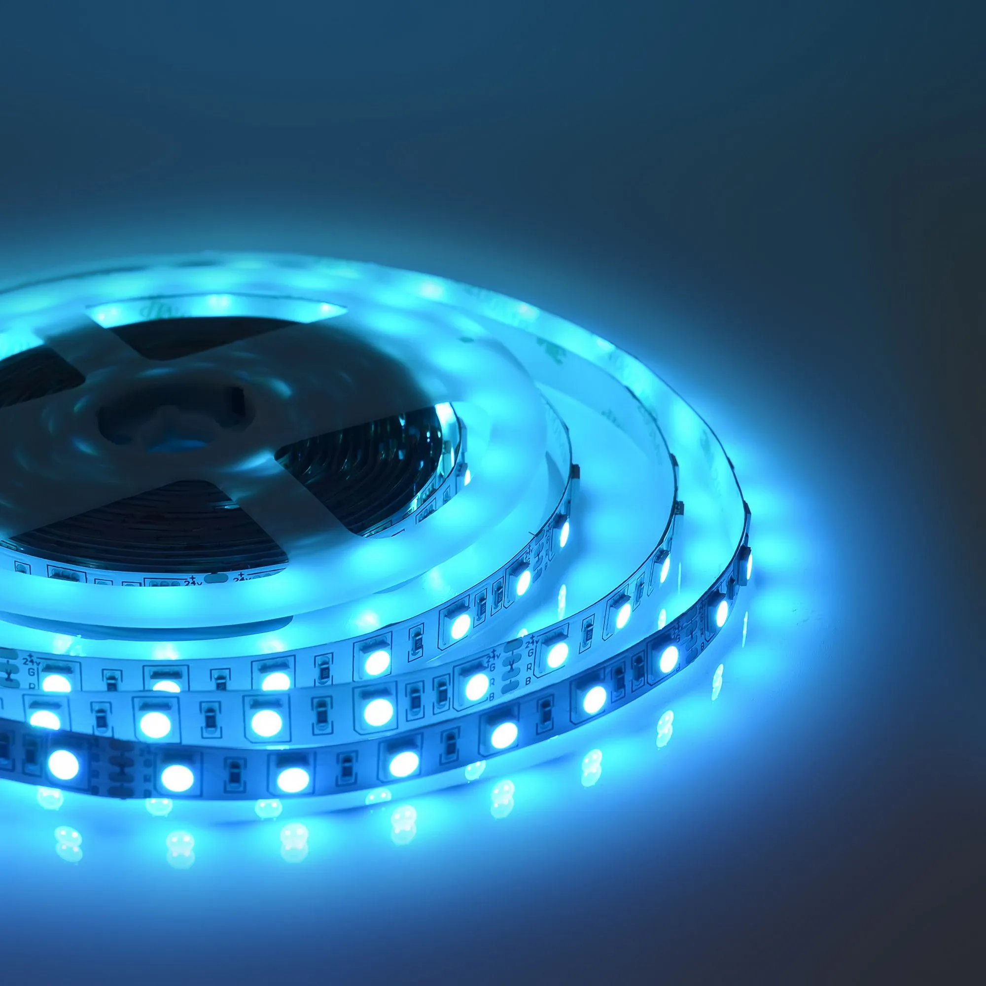 Лента светодиодная smd5050 60д/м 24В IP20 5м RGB Apeyron - Фото 14