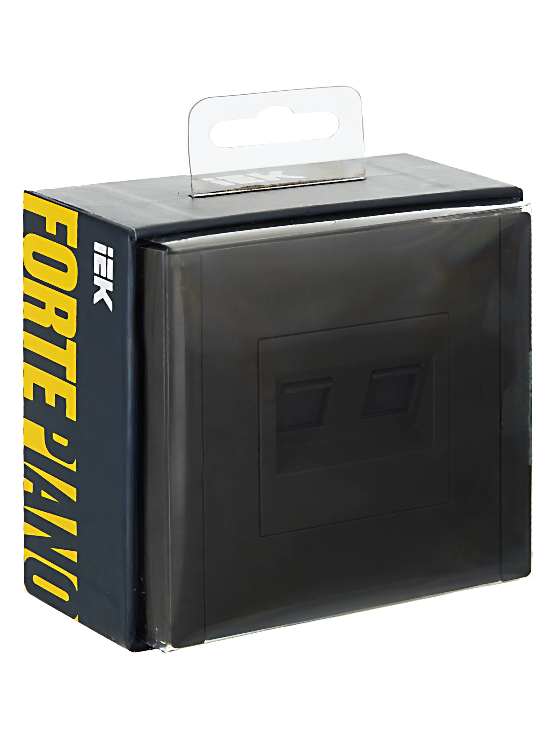 FORTE&PIANO Розетка компьютерная двойная RJ45 кат.5E FP333 серый IEK - Фото 2