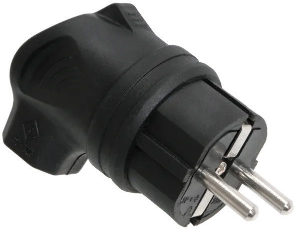 Вилка с боковым вводом ВБу3-1-0м IP44 ОМЕГА каучук IEK