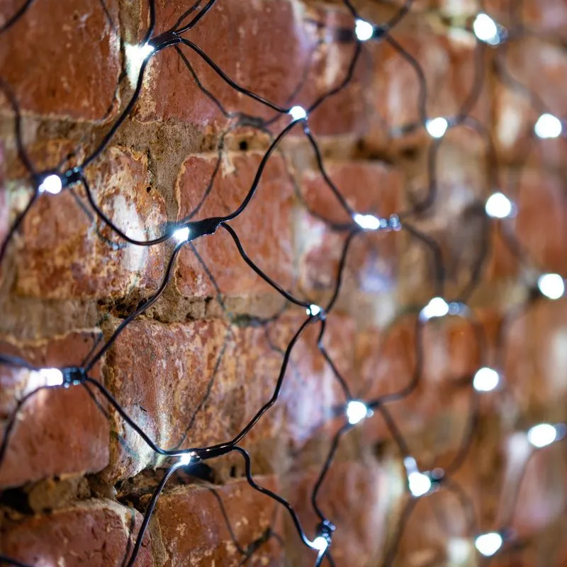 Гирлянда светодиодная Сеть 1х1,5м 160 LED БЕЛЫЙ черный ПВХ IP65 свечение с динамикой 230В блок в комплекте NEON-NIGHT - Фото 3