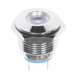 Индикатор металл Ø16 12В подсв/белая LED  REXANT - Фото 2