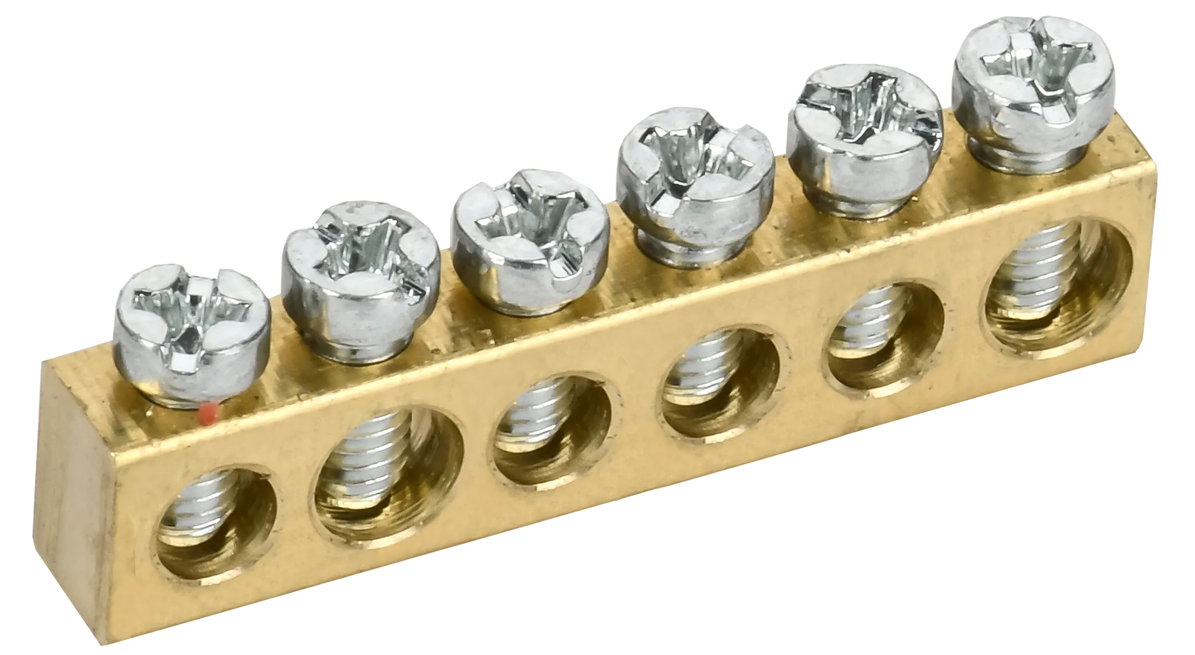 TEKFOR Шина нулевая сечение 6х9 6 отверстий IEK TF-KP00D-SN-06