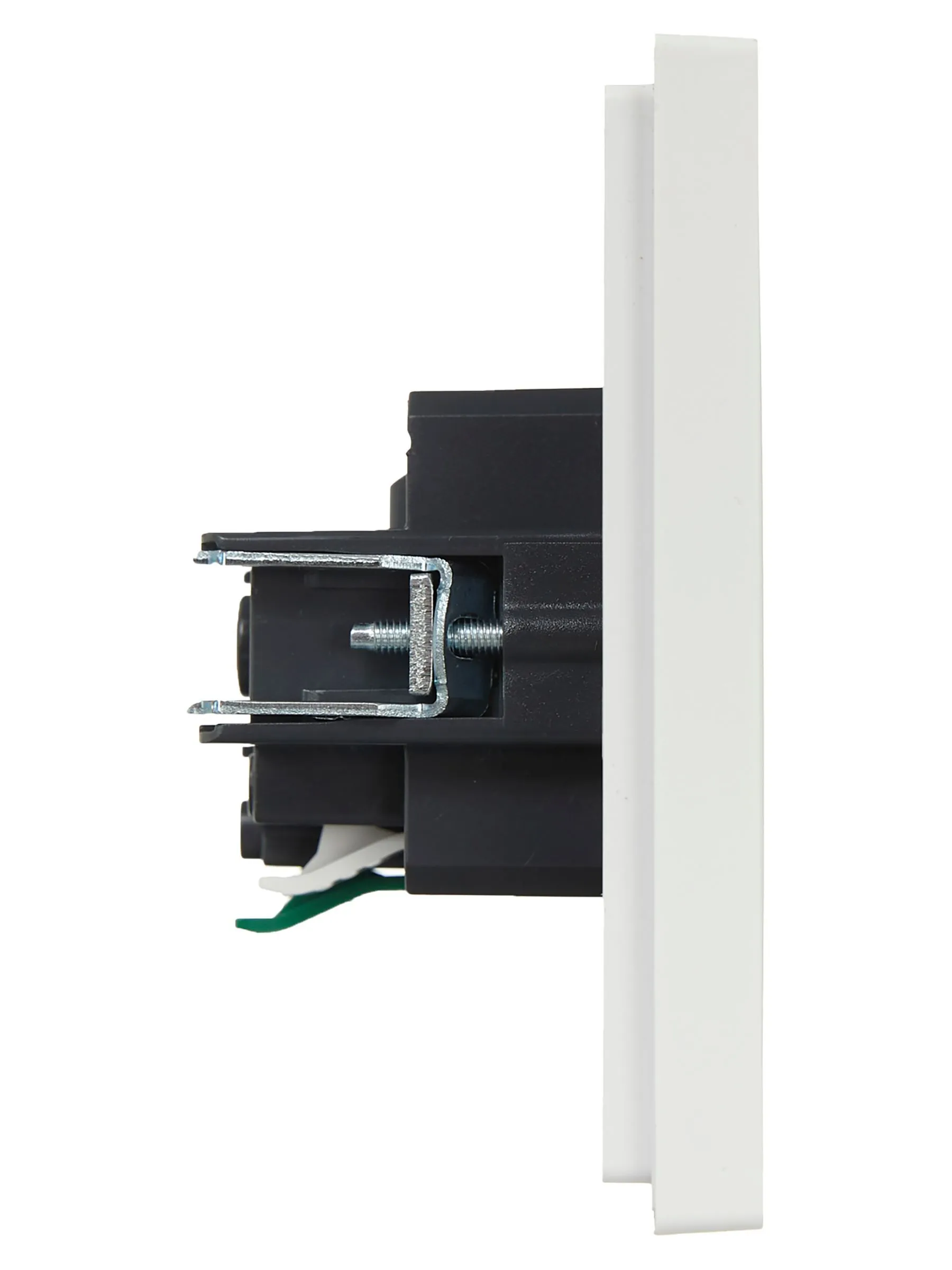 FORTE&PIANO Розетка 1-местная с заземлением с защитными шторками безвинтовое крепление 16А FP213 белый IEK - Фото 3