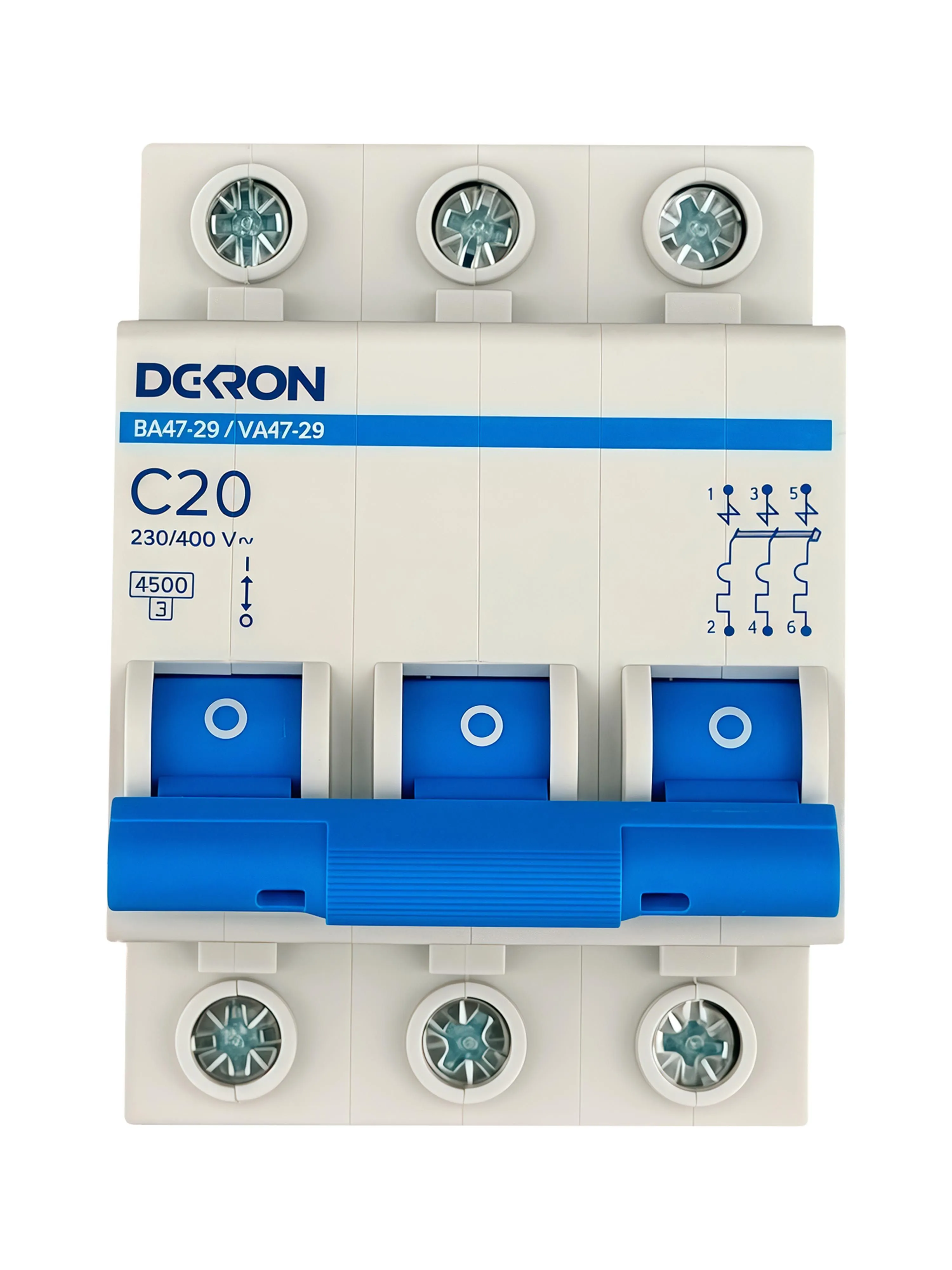 Автоматический выключатель ВА47-29 3P С20A 4,5кА