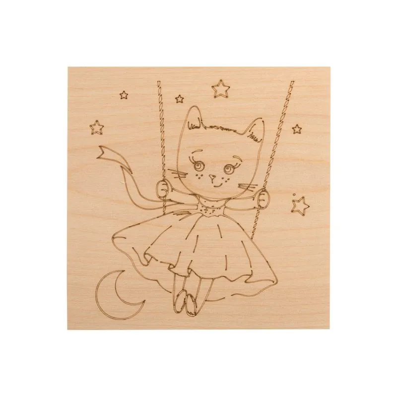 Доски для выжигания «Малыши зверята», 150х150мм, 5 шт., пакет REXANT - Фото 4