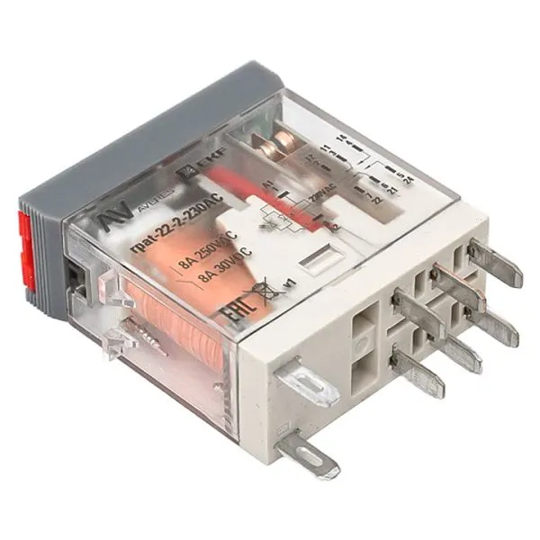 Реле промежуточное с кнопкой и мех. индикацией RPAt 22/2 8A 230В AC EKF - Фото 6