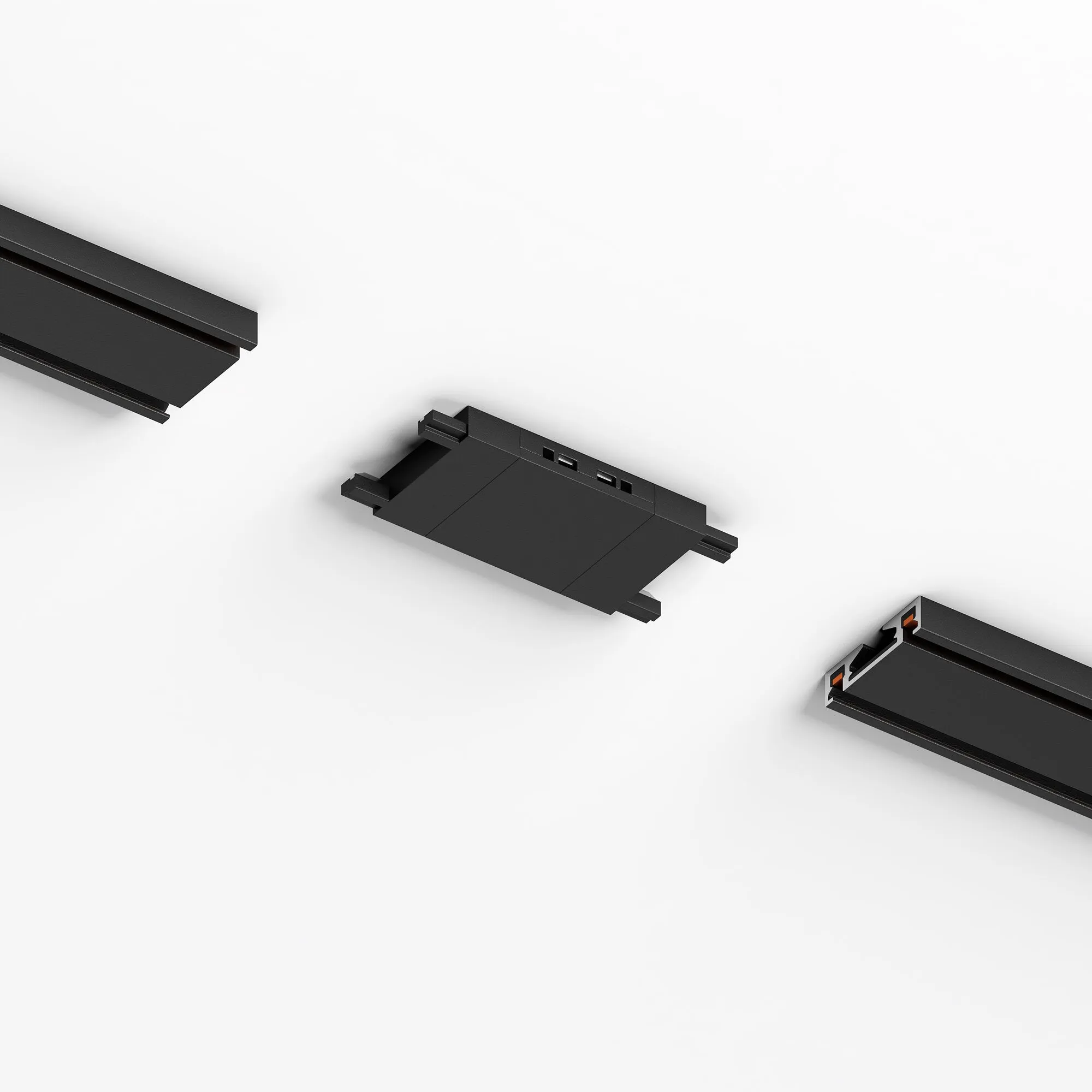 Flat Magnetic Коннектор для четырёхстороннего соединителя накладного шинопровода (чёрный) 85004/00 E - Фото 4