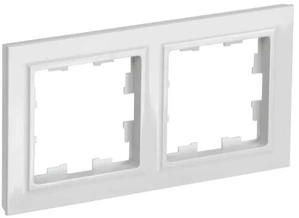 BRITE Рамка 2-местная РУ-2-БрБ белый IEK BR-M22-K01