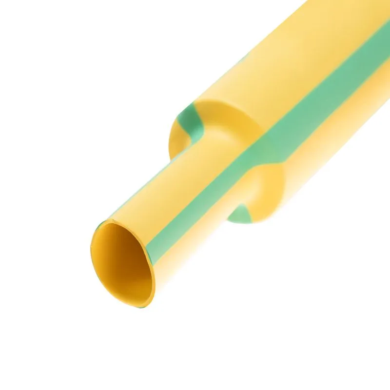 Трубка термоусаживаемая ТУТ нг 50,0/25,0мм, желто-зеленая, упаковка 10 шт. по 1м REXANT - Фото 2