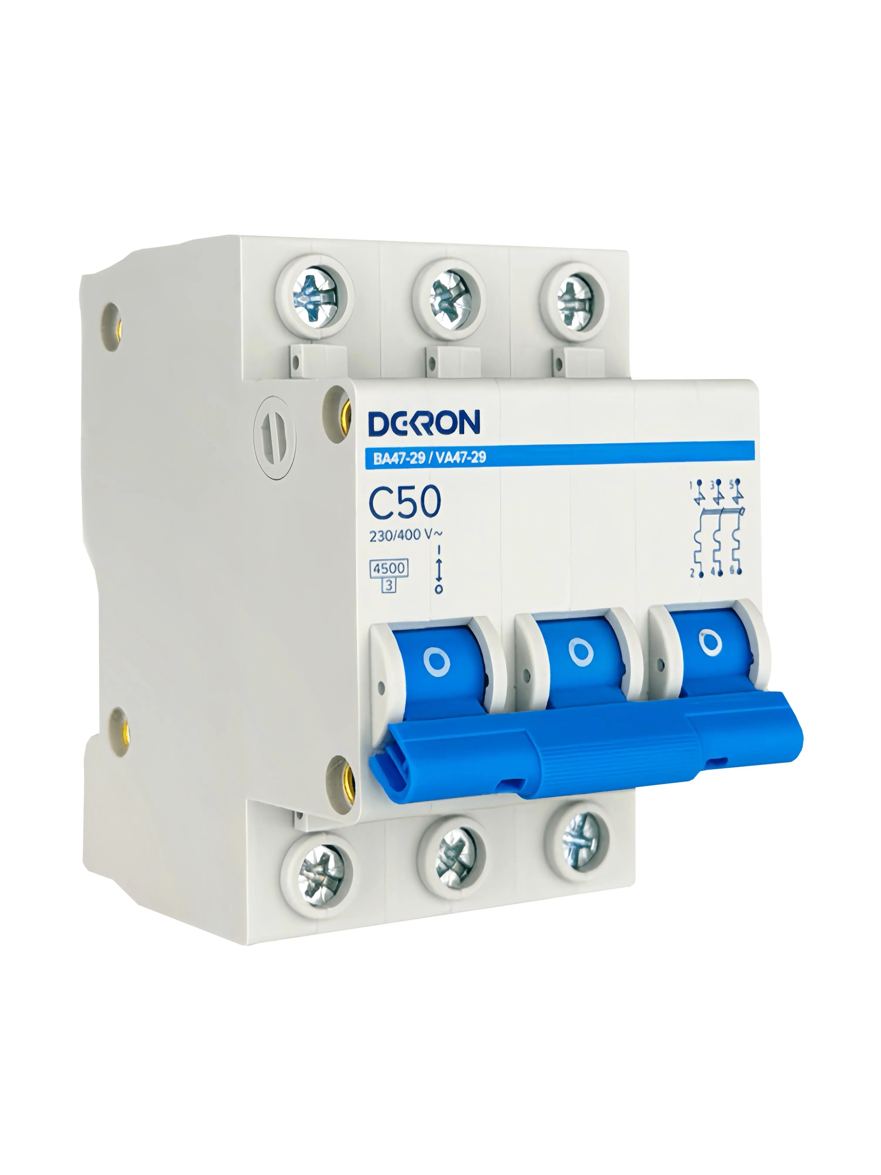 Автоматический выключатель ВА47-29 3P С50A 4,5кА - Фото 3