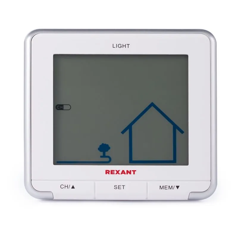 Метеостанция S637B с ЖК-экраном и беспроводным датчиком REXANT 70-0597