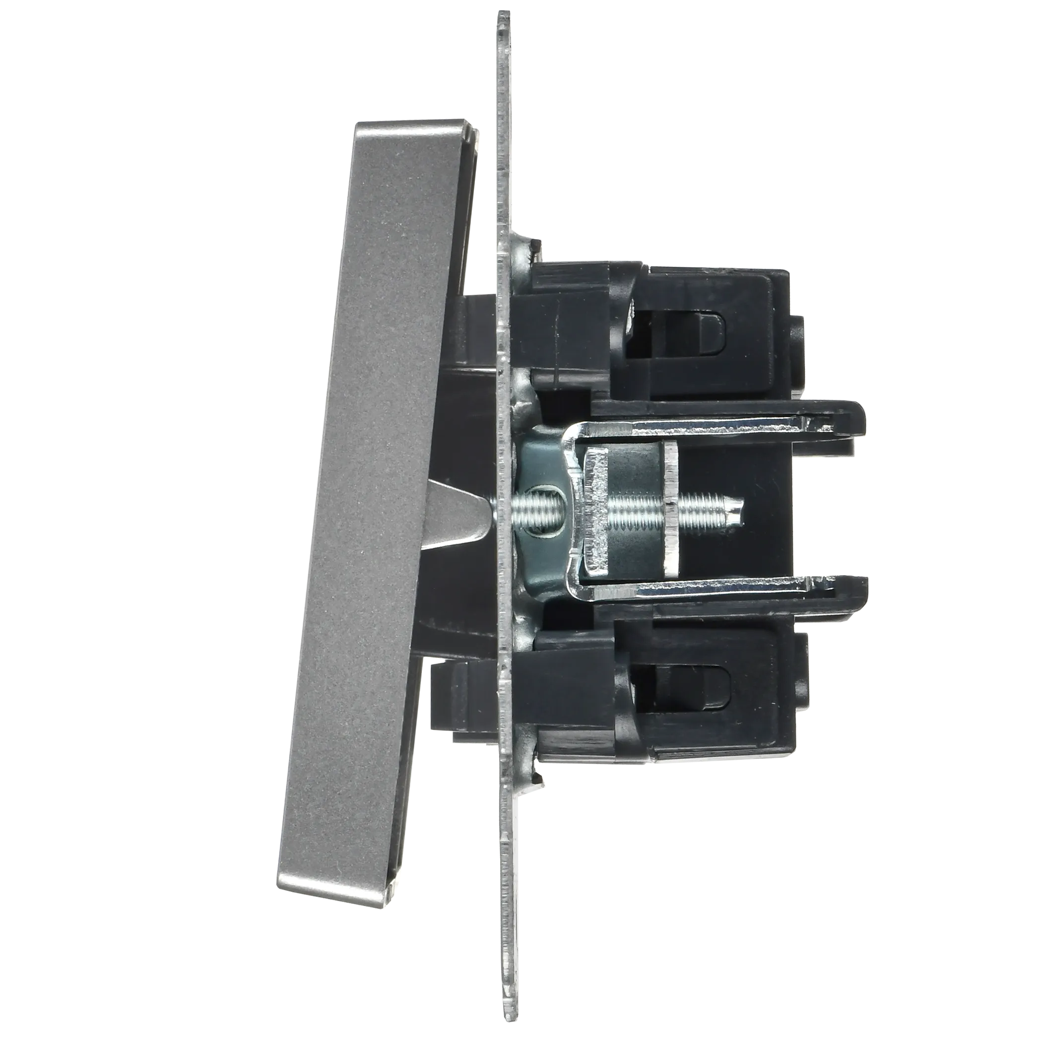 BRITE Выключатель 2-клавишный с индикацией для отелей 10А ВС10-2-9-БрС сталь IEK - Фото 5