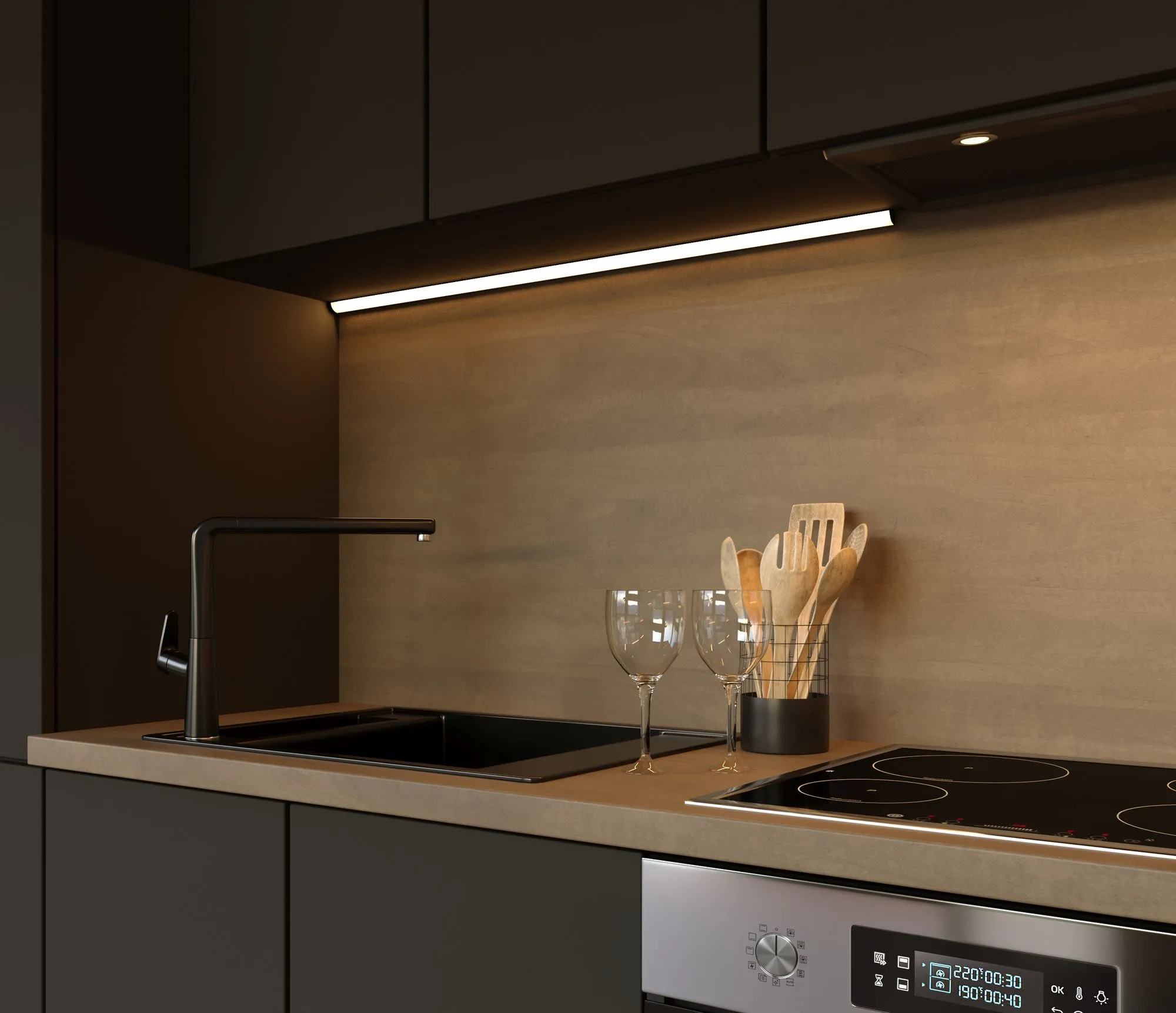 Профиль угловой алюминиевый черный/белый для светодиодной ленты LL-2-ALP008 Elektrostandard - Фото 2