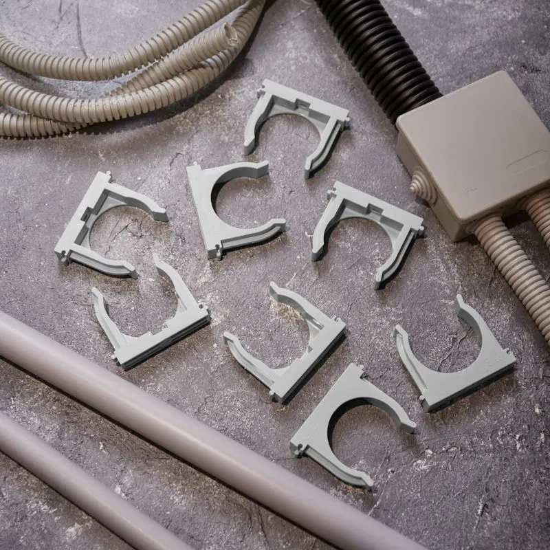 Крепеж-клипса для монтажного пистолета Ø 50 мм, серая (25 шт/уп) REXANT - Фото 2