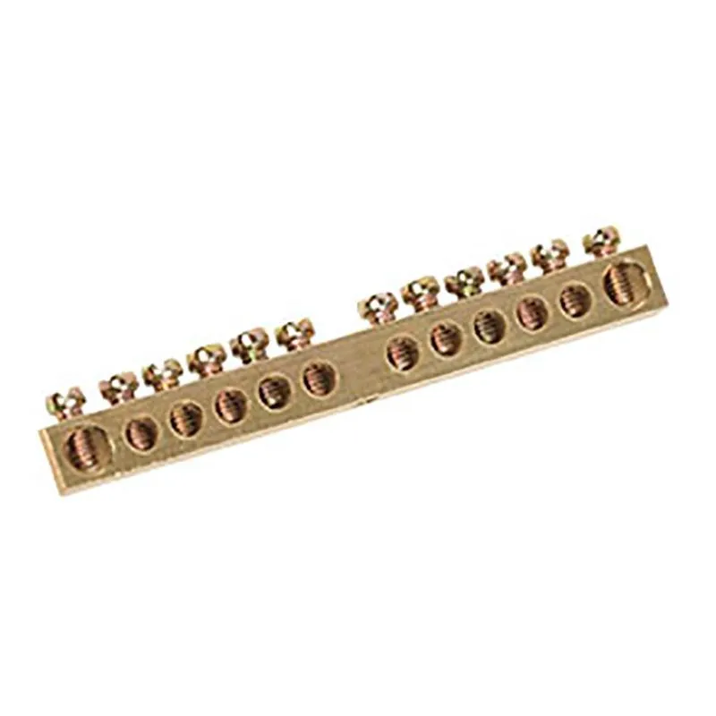 Шина PEN «земля-ноль» 6х9мм 12/1 (12 групп/крепеж по центру) REXANT 11-2360