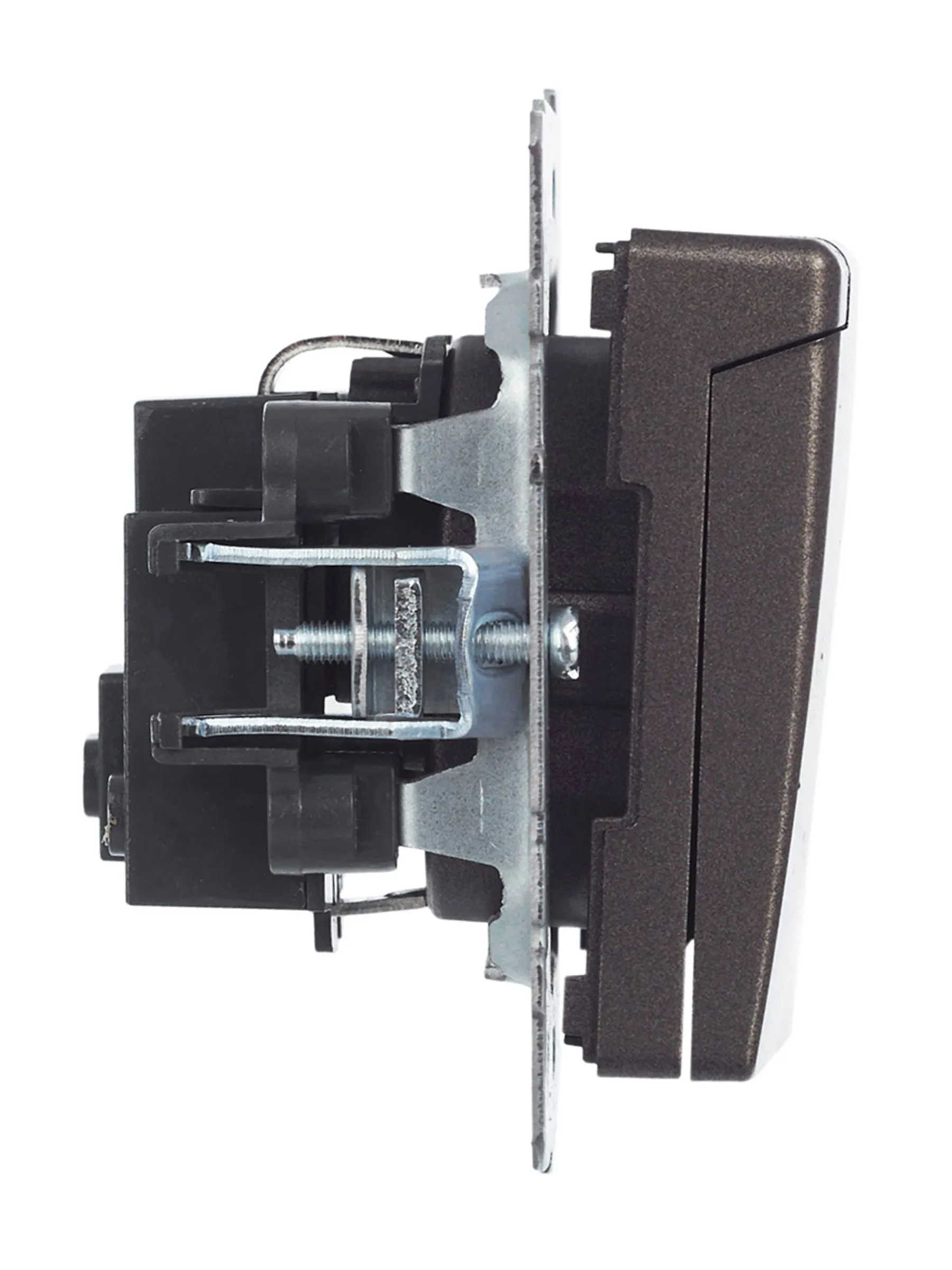 BRITE Розетка 1-местная с заземлением с защитными шторками и крышкой 16А IP20 РСбш10-3-БрТБ темная бронза IEK - Фото 9