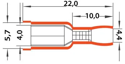 Разъем штекерный изолированный гнездо 4 мм 1.5-2.5 мм² (РШи-м 2.5-4/РШИм 2-5-4 ) синий REXANT - Фото 3