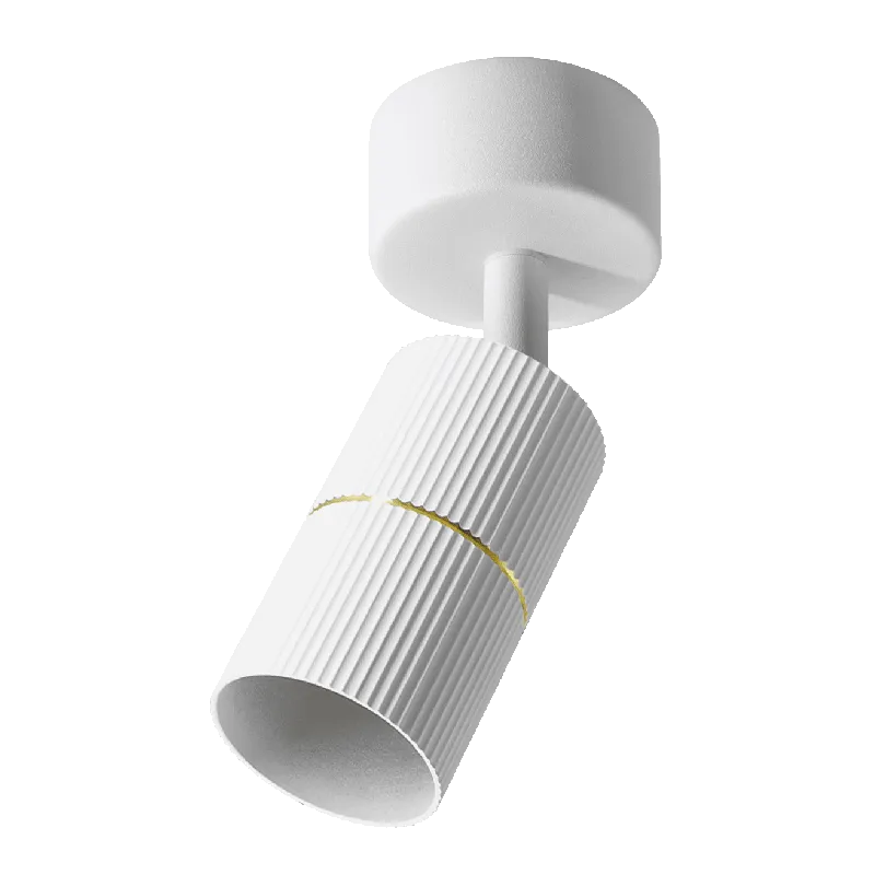 Накладной светильник WOLTA WSL-GU10/18WG-2 NIMB под лампу GU10 Белый/золото D55x100