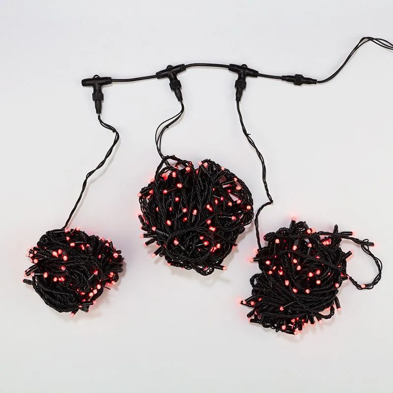 Гирлянда LED ClipLight 24V, 3 нити по 20 м, свечение с динамикой, цвет диодов Красный - Фото 2