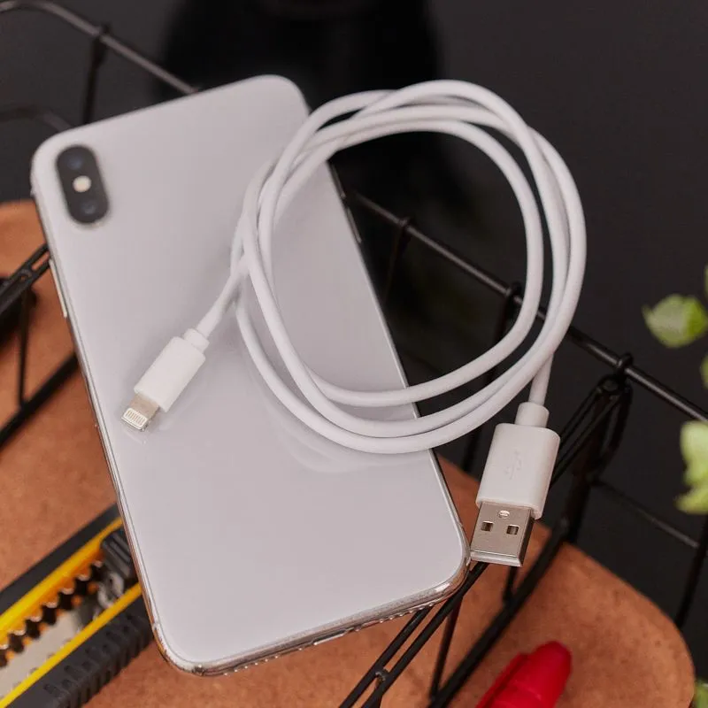 Кабель USB-A – Lightning для Apple, 2,4А, 1м, ПВХ, белый  REXANT - Фото 2