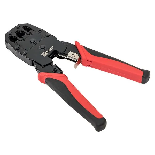 Кримпер для обжима и зачистки витой пары TERACOM TRC-NT12 EKF - Фото 4