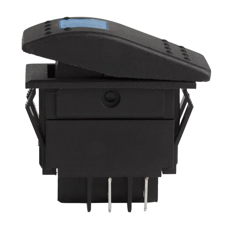 Выключатель клавишный 12V 35А (4с) ON-OFF синий с подсветкой (RK1-06N) REXANT - Фото 2