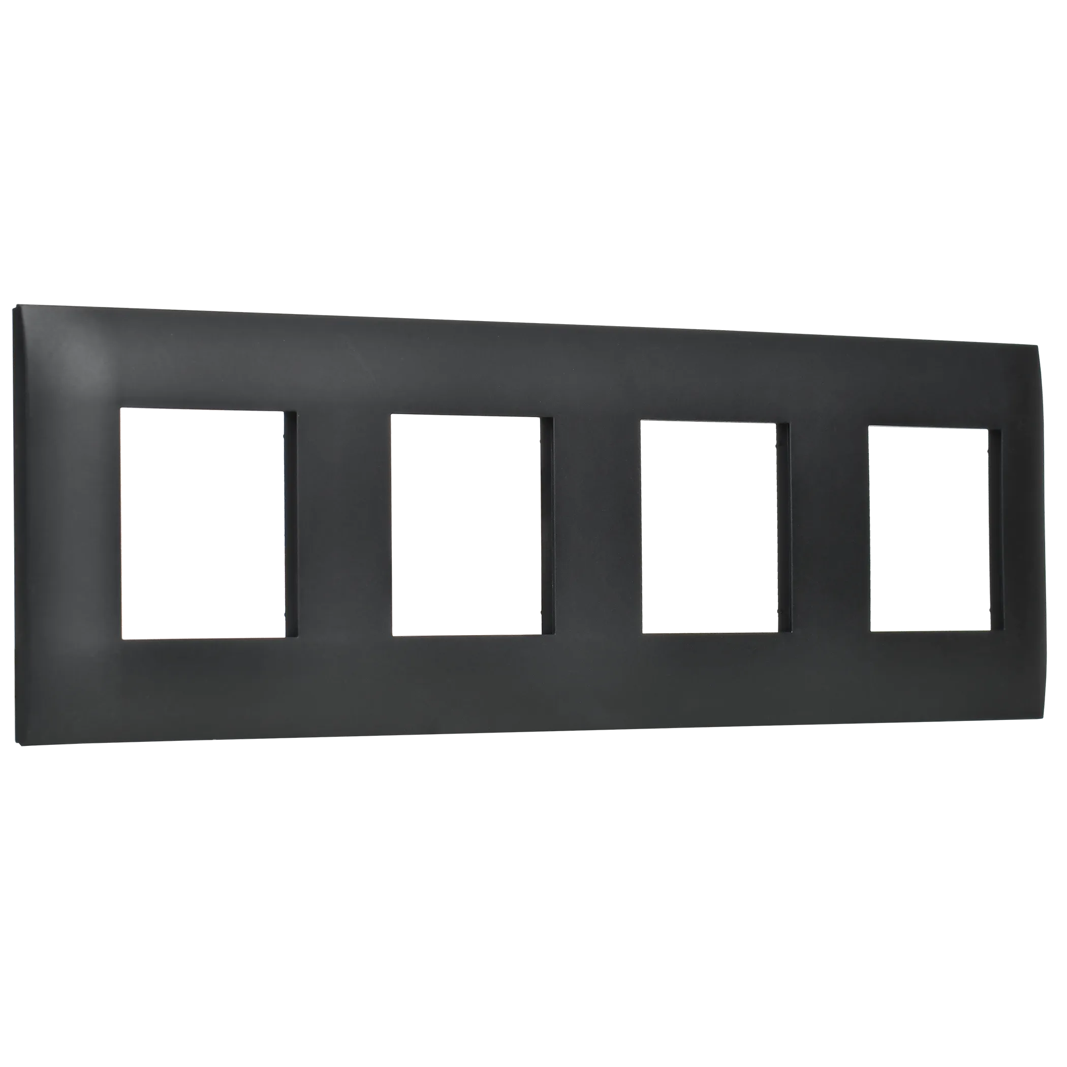 SKANDY Рамка 4-местная SK-F04Bl черный IEK - Фото 4