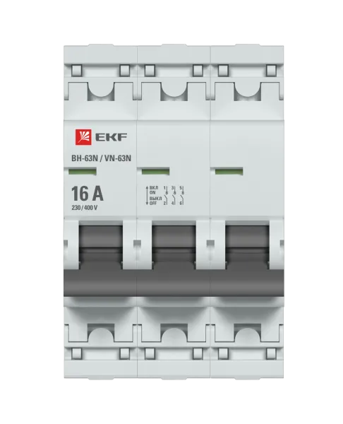 Выкл. нагрузки 3P 16А ВН-63N EKF PROxima