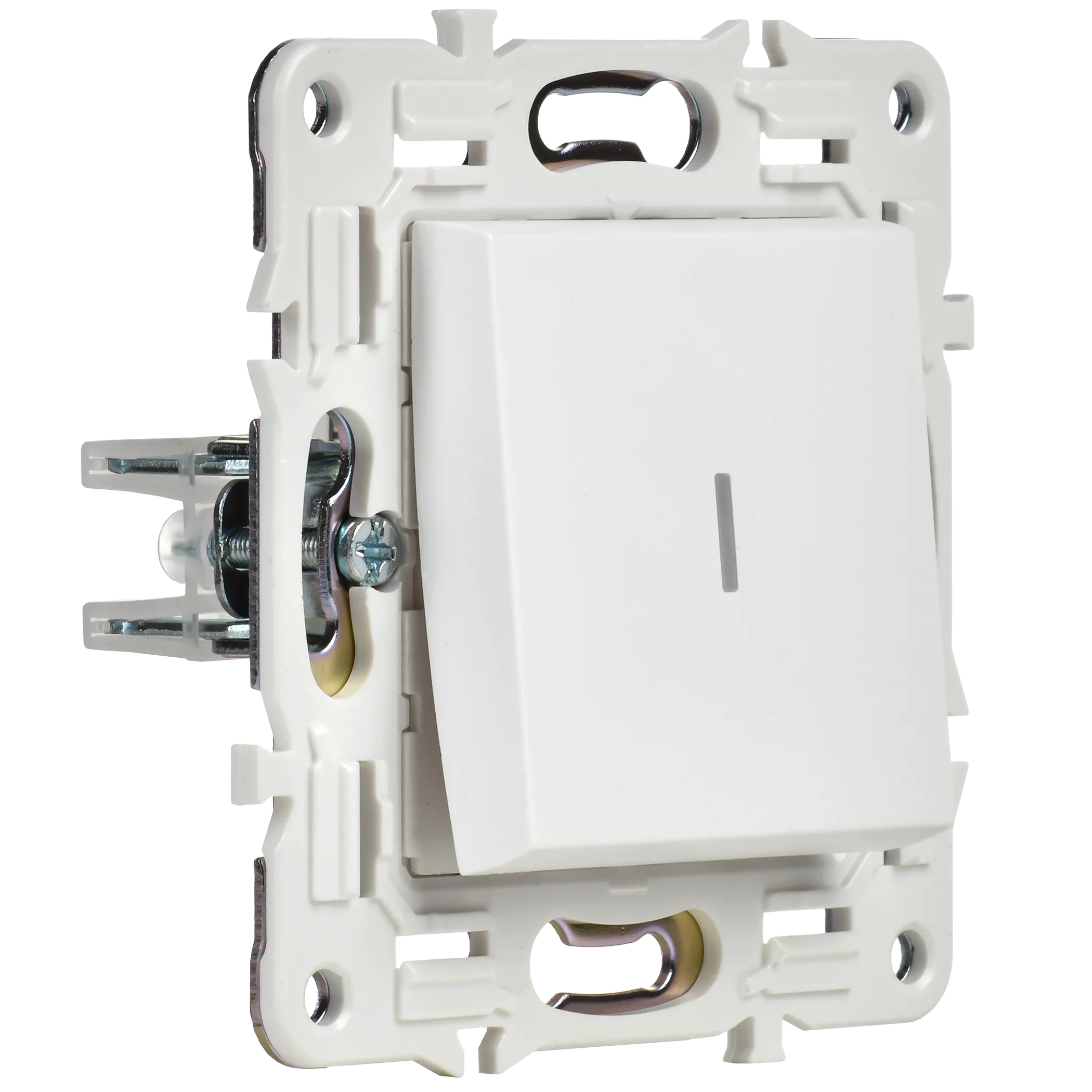 SKANDY Выключатель 1-клавишный проходной с индикацией 10А SK-V08W арктический белый IEK - Фото 5