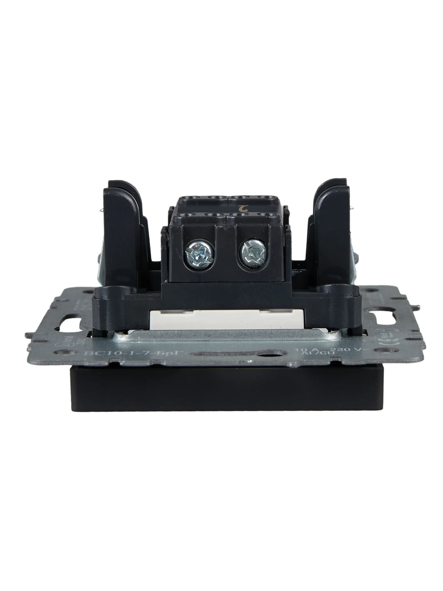 BRITE Выключатель 1-клавишный проходной с индикацией 10А ВС10-1-7-БрГ графит IEK - Фото 6