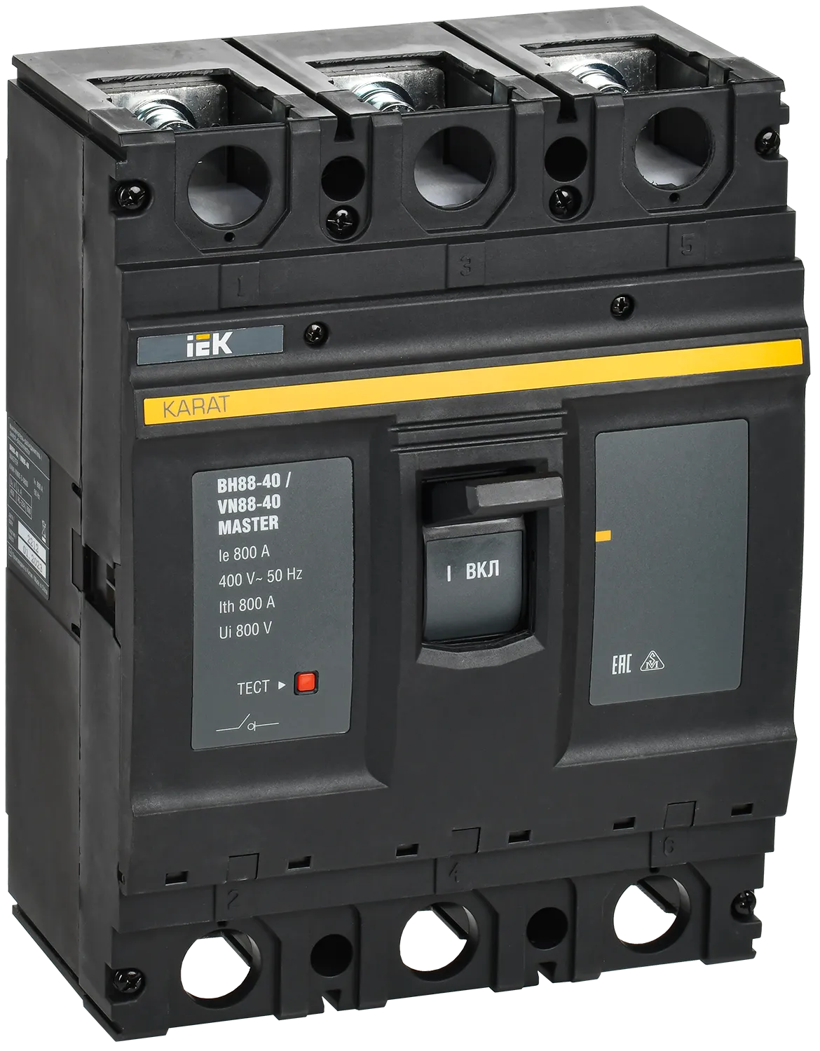 KARAT MASTER Выключатель-разъединитель ВН88-40 3P 800А IEK KAM-VN60-3-0800