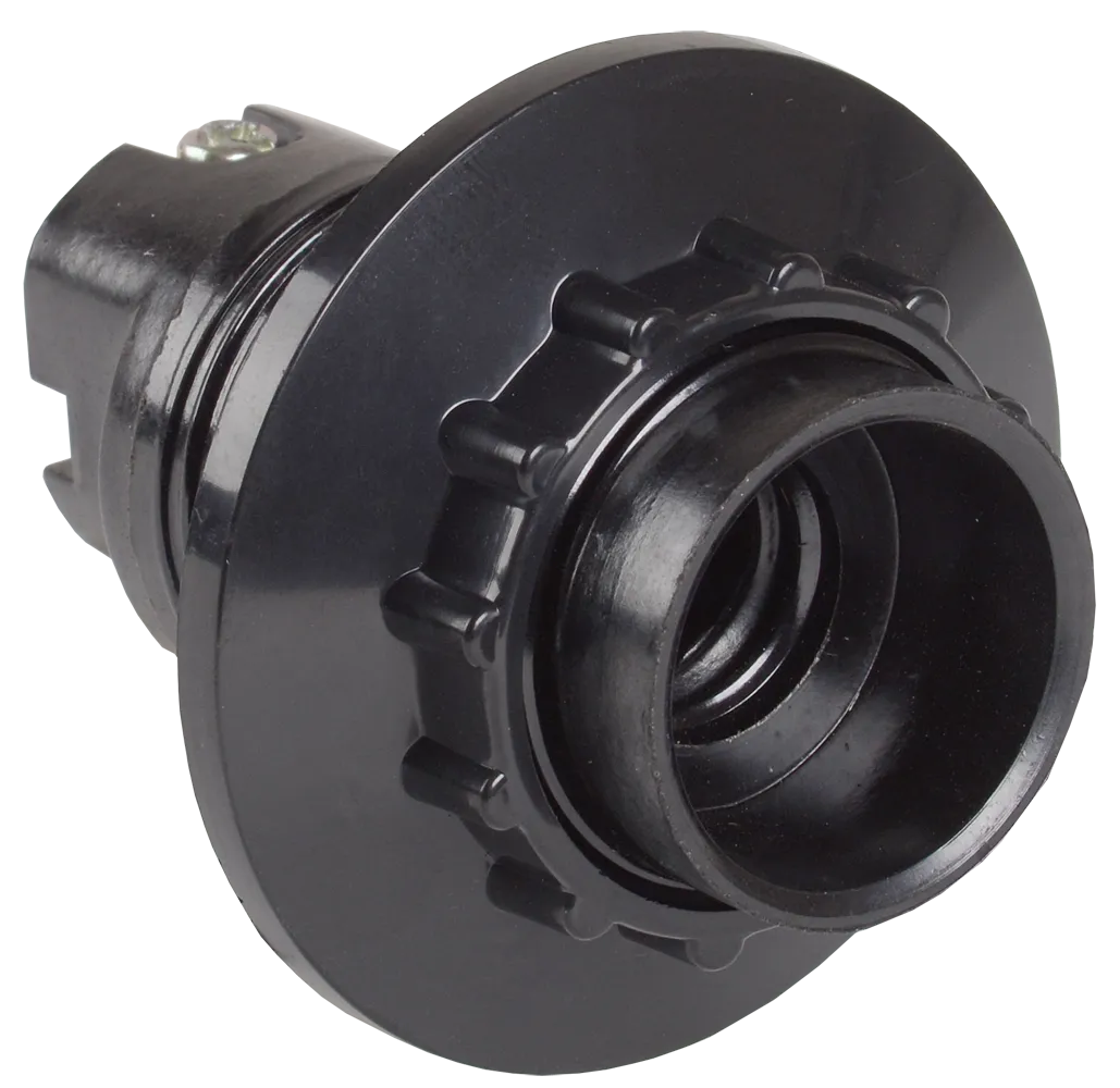 Патрон с кольцом Пкб14-04-К11 карболитовый Е14 черный (50шт) (стикер на изделии) IEK EPK21-04-01-K01