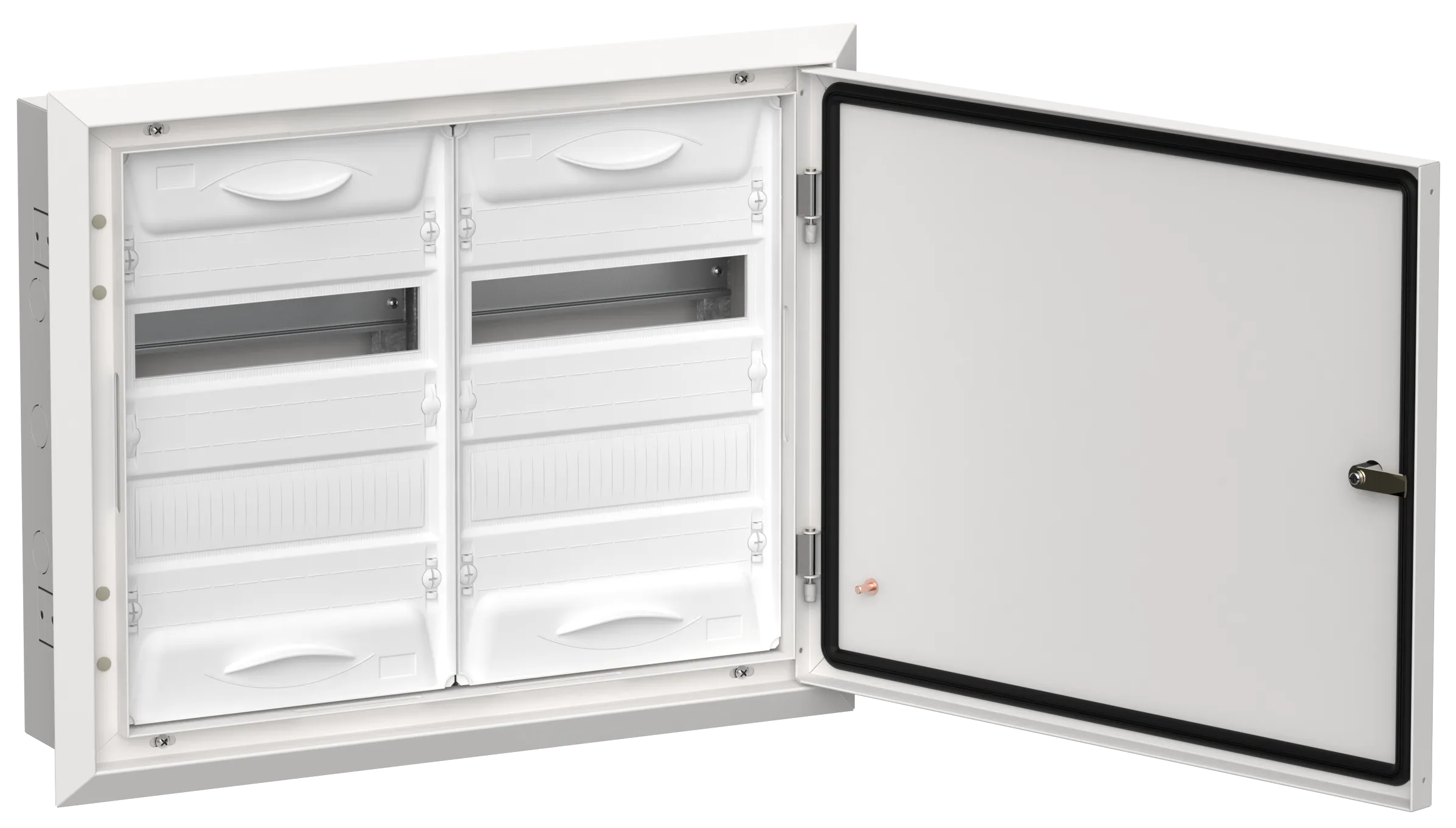 TITAN 5 Корпус металлический ЩРв-48 (2х24) 505х625х130мм IP31 белый (одна дверь) IEK