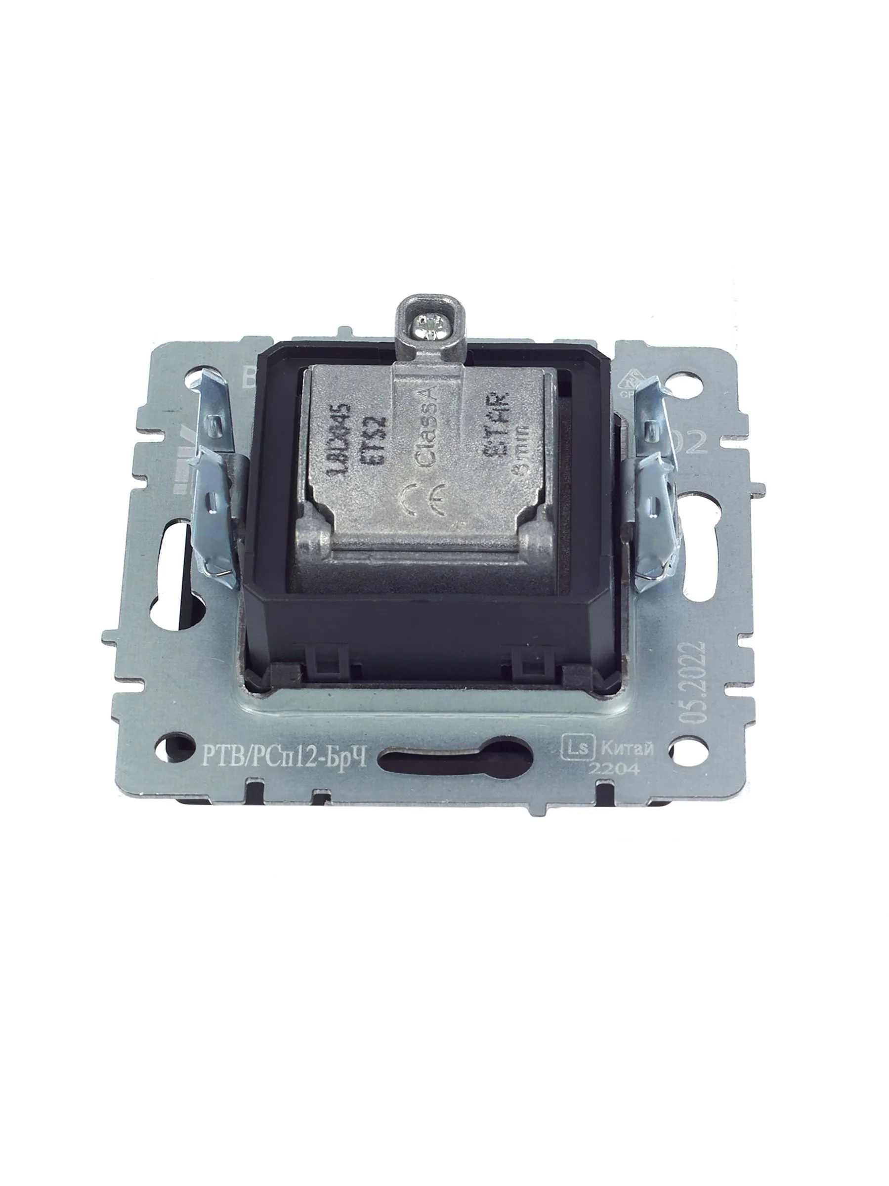 BRITE Розетка двойная TV+SAT РТВ/РСп12-БрЧ черный IEK - Фото 6