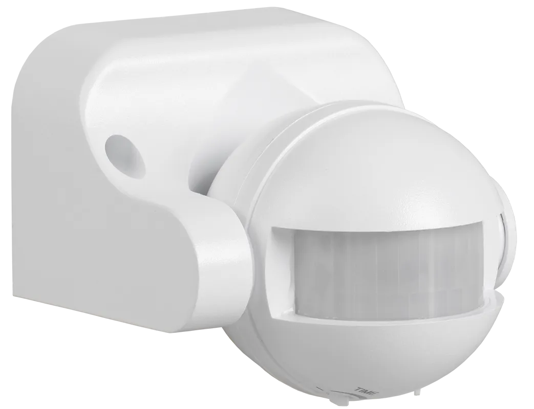 Датчик движения ДД-009 1100Вт 180град 12м IP44 белый IEK