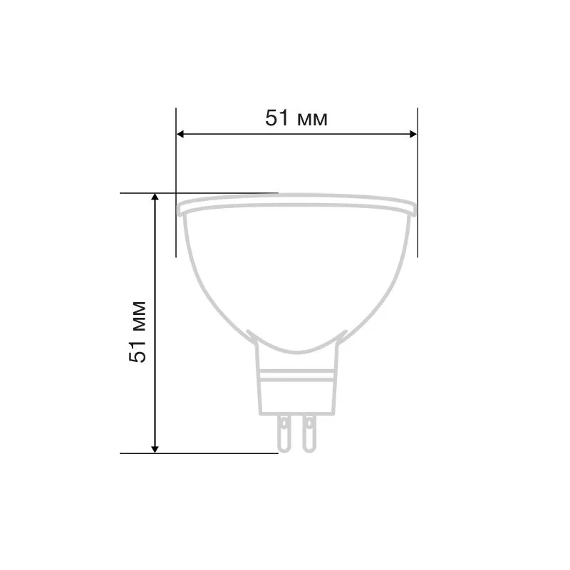 Лампа светодиодная Рефлектор 5,5Вт 467Лм GU5.3 4000K нейтральный свет REXANT - Фото 2