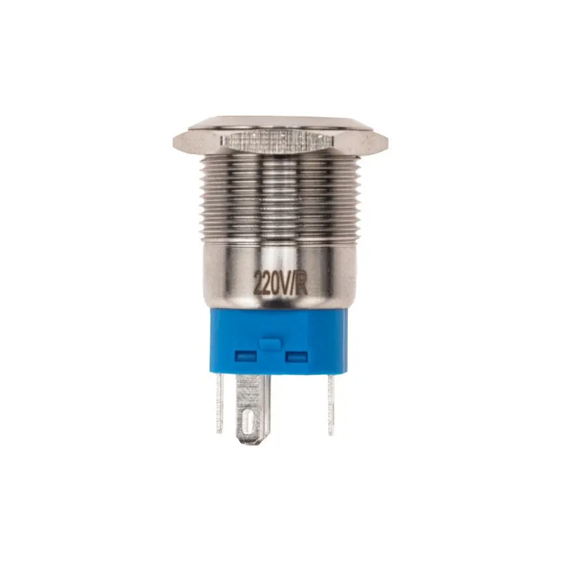 Кнопка антивандальная Ø19 250В Фикс (5с) ON-OFF/OFF-ON подсв/красная REXANT - Фото 2