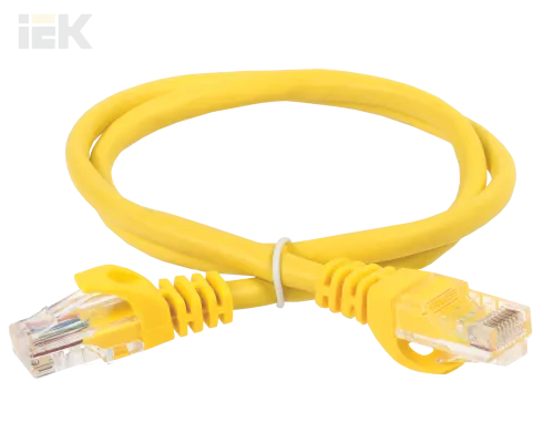 Шнур коммутационный (патч-корд) кат.5Е UTP 1м желтый GENERICA