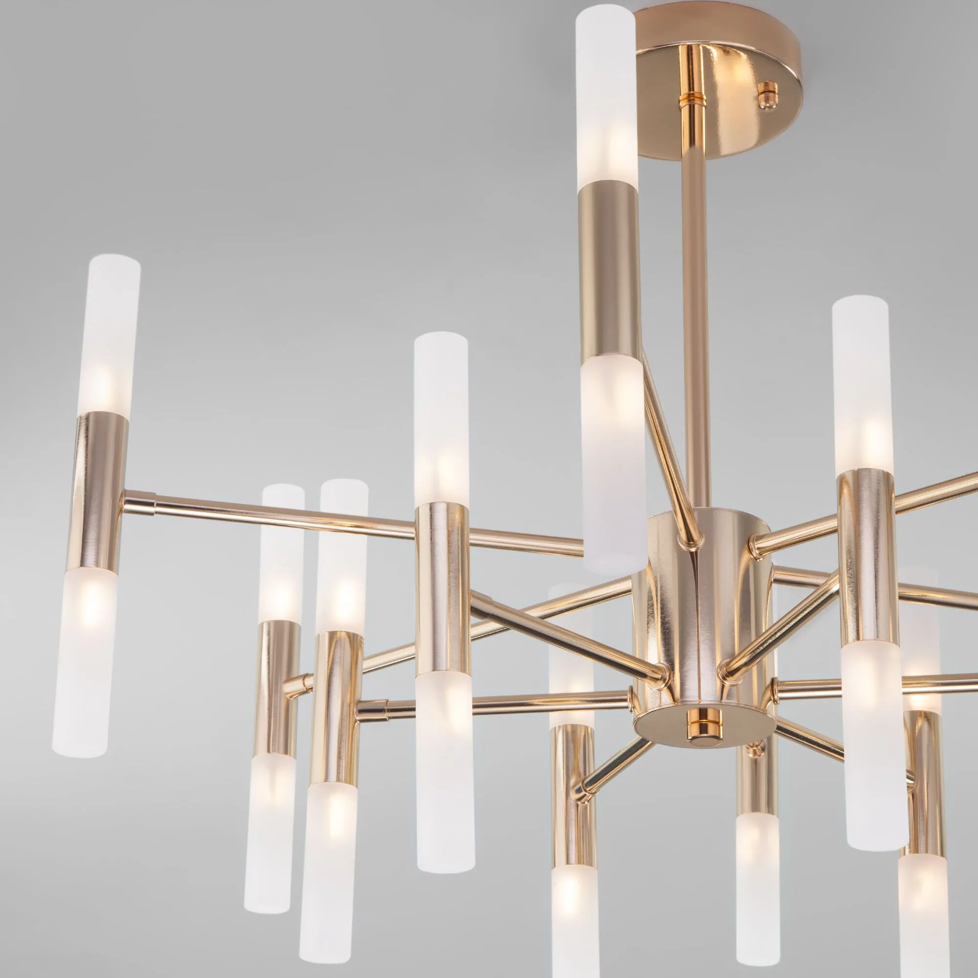 Умный потолочный светильник 350 золото / белый  Eurosvet - Фото 4