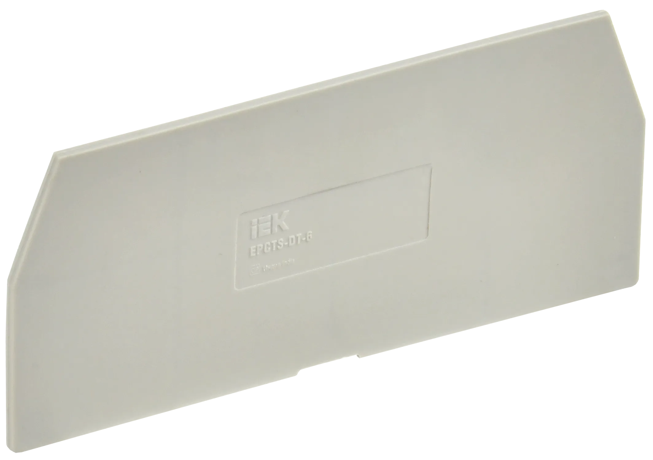 Заглушка для колодки клеммной CTS-DT 6мм2 серая IEK YCT15-04-K03-006-ZGL