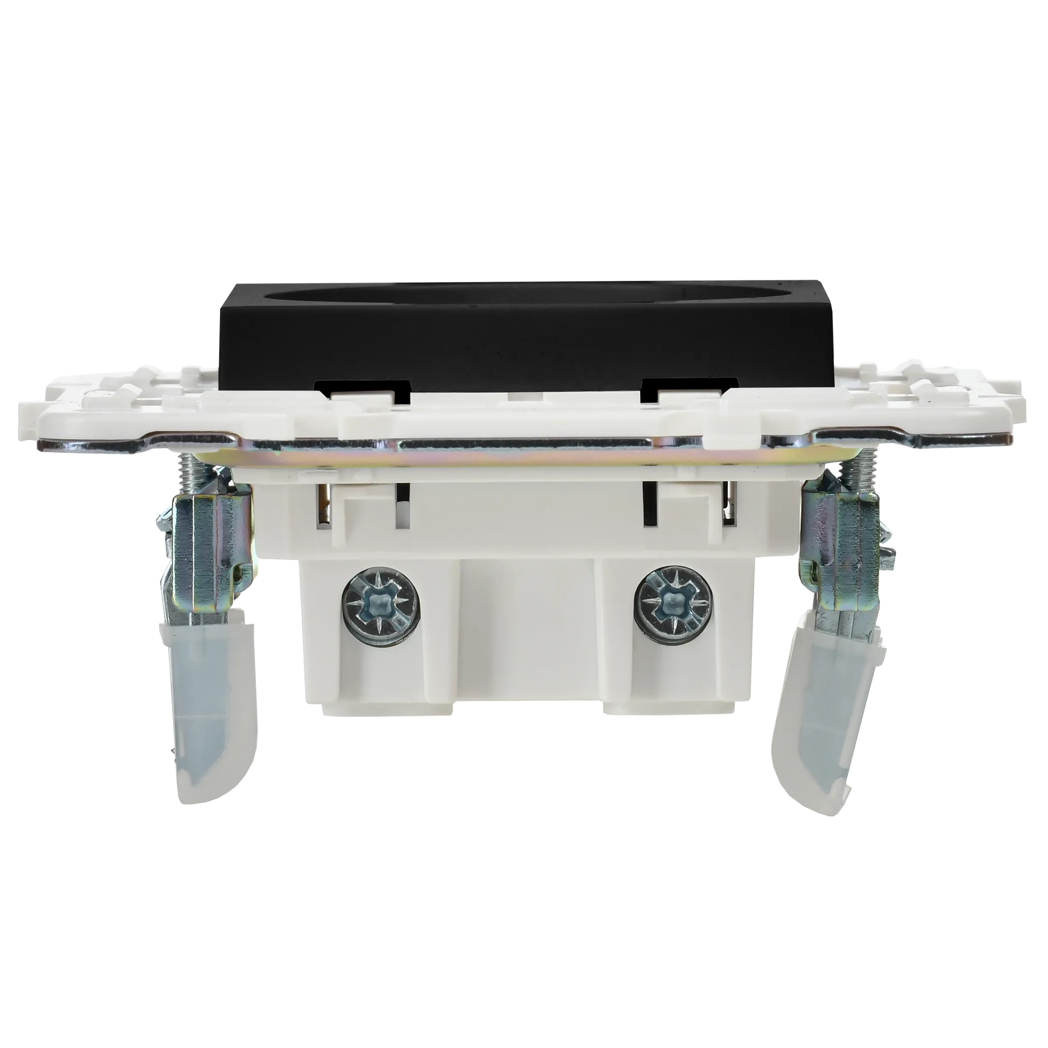 SKANDY Розетка без заземления с защитными шторками 10А SK-R01Bl черный IEK - Фото 3