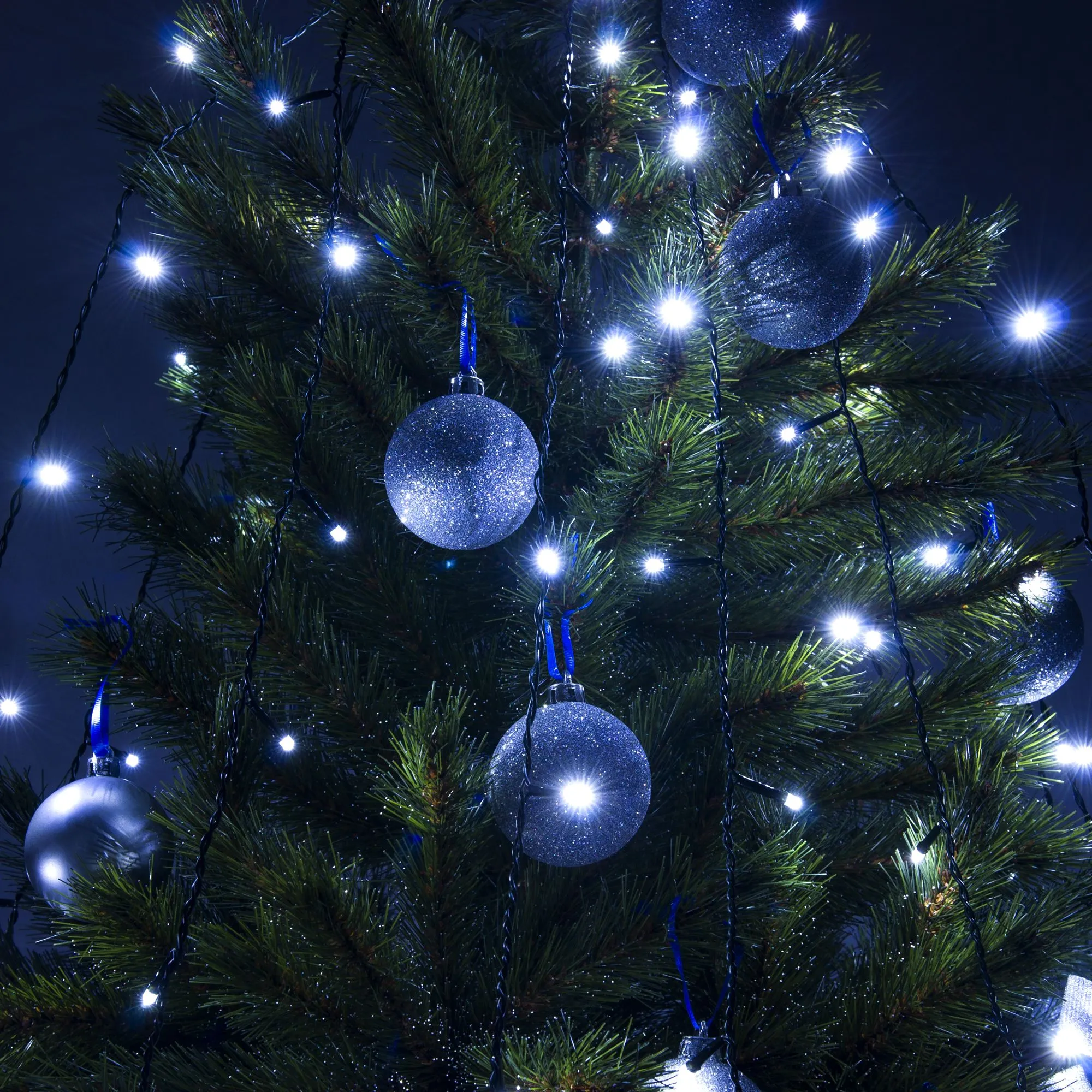 Гирлянда занавес на ель белый 0,45*1,5м IP20 200-003 Elektrostandard Eurosvet - Фото 2