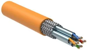 ITK Витая пара S/FTP кат.7 4х2х23AWG solid LSZH нг(А)-HF оранжевый (305м) LC1-C704-627
