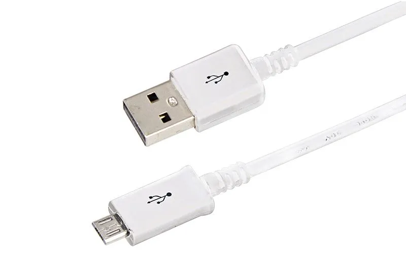 Кабель USB-A – micro USB, 1А, 1м, белый, длинный штекер REXANT