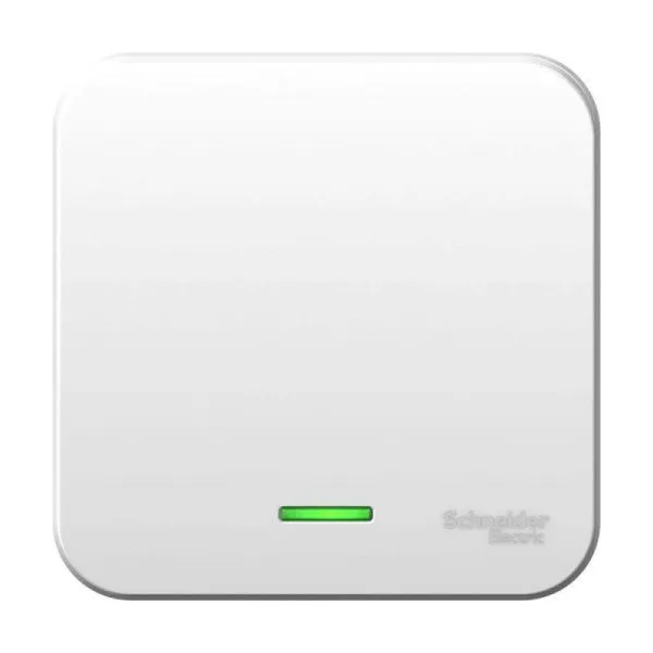 Выключатель 1-кл. ОП Blanca 6А IP20 (сх. 1) 250В с подсветкой с изолир. пластиной бел. SE BLNVA061111
